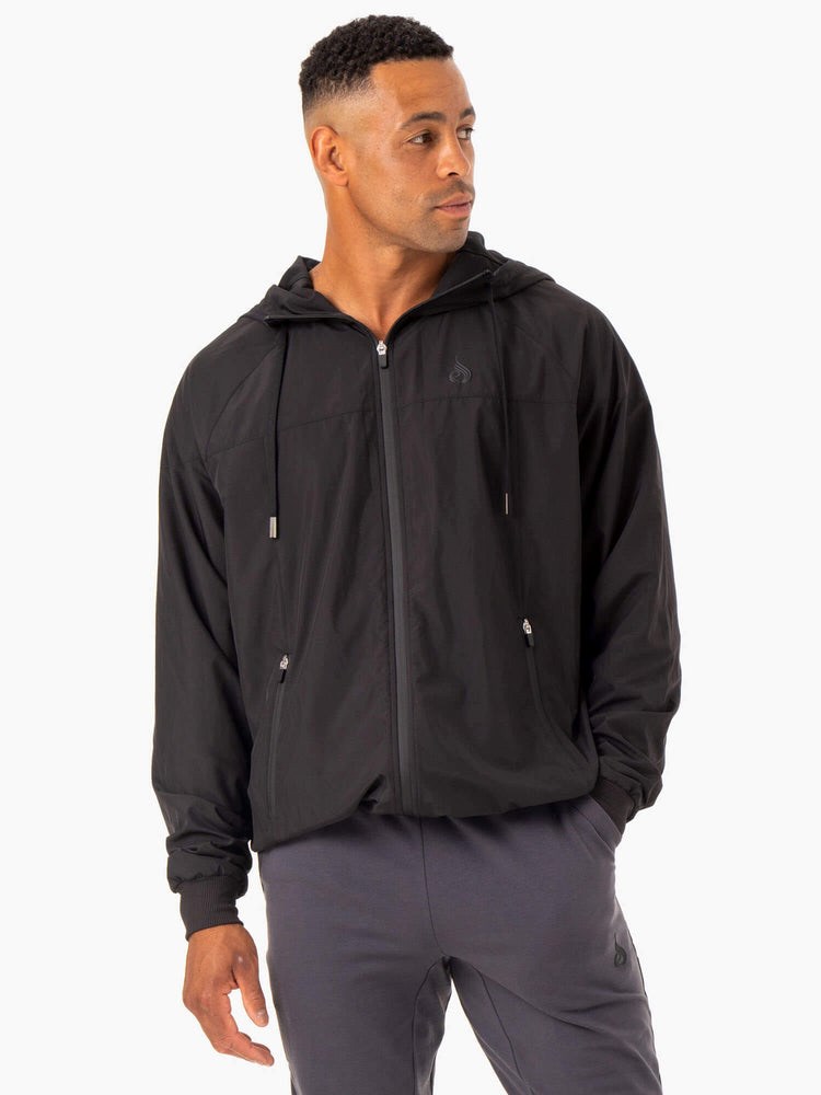 Ryderwear Optimal Windbreaker Jacket Čierne | ZMSWF6504