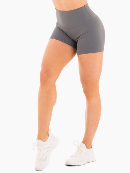 Ryderwear NKD High Waisted Shorts Charcoal | PQXLO3817