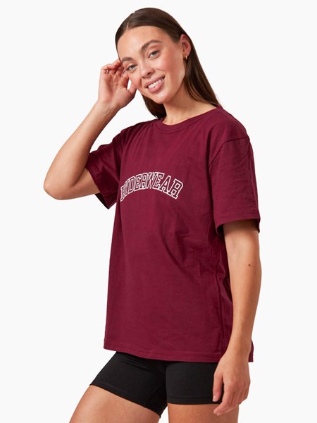 Ryderwear Oversized T-Shirt Bordove | VFTZY6370