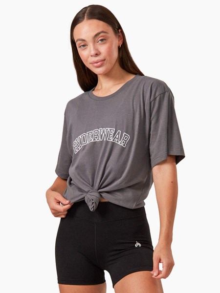 Ryderwear Oversized T-Shirt Charcoal | FRKJS9108