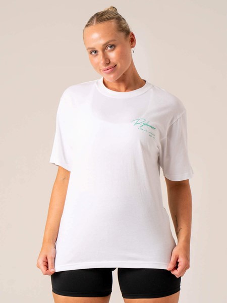 Ryderwear Signature T-Shirt Biele | PGNQU3150